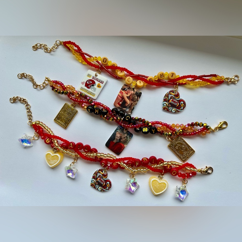 Chiefs handmade bracelet set